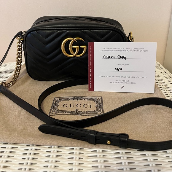 SOLD Authentic Gucci GG Small Marmont Shoulder Bag - Picture 10 of 10